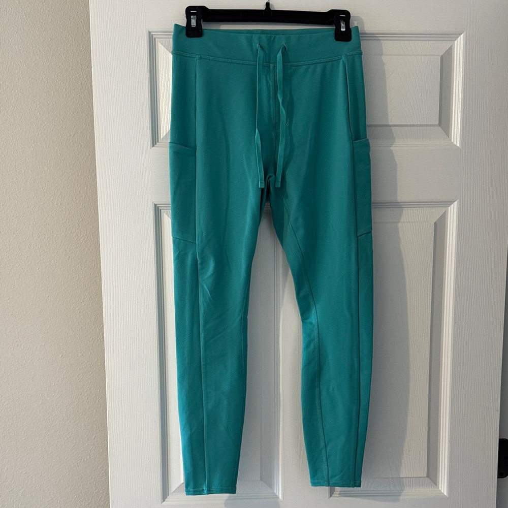 Alo Yoga 7/8 High-waist Checkpoint Legging - Ocean Teal - Size Small